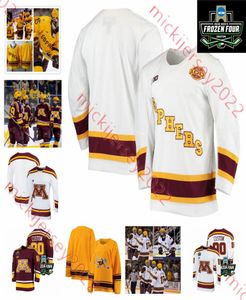 Ice Hockey Mens Youth Minnesota Golden Gophers Custom Stitched Jersey 40 Mat Robson 2 Tyler Nanne 9 Sammy Walker 45 Jack Lafontain9463003