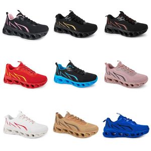 men women running shoes GAI black white purple pink green navy blue light yellow Beige fuchsia Nude plum mens trainers Female sports sneakers jun33