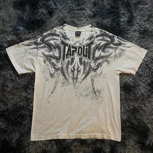 メンズカジュアルシャツストリートウェアTシャツY2Kメンズヒップホップレターグラフィックプリント特大のTシャツハラジュクラウンドネックコットンショートスリーブ