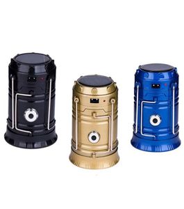 Solar Energy Charging LED Camping Lamp Outdoor USB Charge Collapsible Lantern Portable Hanging Emergency Flashlights Hiking Torch 5369780