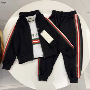 Abbigliamento per bambini di marca tute per bambini cerniera per bambini tre pezzi tuta sportiva taglia 100-150 cm felpa con cappuccio a maniche lunghe giacche e pantaloni 24Feb20