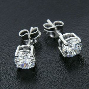 Hurtownia prawdziwa diamentowa cena fabryczna 10K 14K 18K Solid Gold Cunt Cut Morsanite Studs For Men