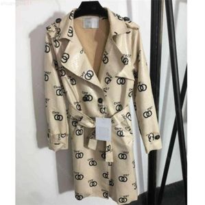 Ultimo design donna trench in pelle cappotto abito cc logo stampa lunghi jack PU chen cintura di marca vita dimagrante donna designer3566882