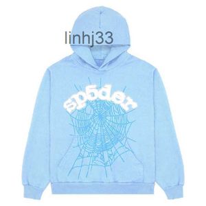 Herren Hoodies Sweatshirts Herren New Sky Blue Sp5der Hoodie Herren Damen 1 Hip Hop Young Thug Spider World Wide 555555 Print PulloverfgeqBA1C