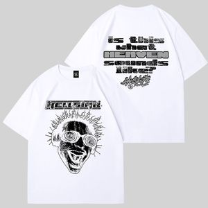Koszule mężczyzn Projektant piekielne męskie koszule męskie koszule designerski designerka koszula myjka tkanina uliczna graffiti literowanie folia drukowana vintage luźne złączenie