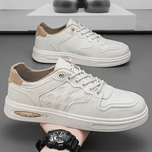Flat Running Comfort Men Breathable White Khaki Black Shoes Mens Trainers Sports Sneakers Size 39-44 Co 42 s