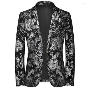 Ternos masculinos 2024 moda casual boutique negócios bronzeamento design vestido de noite terno/masculino fino ajuste blazers jaqueta casaco