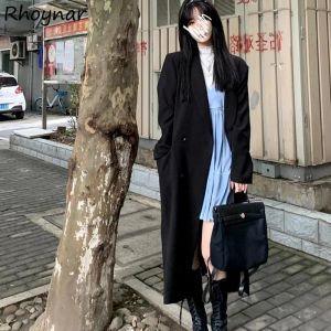 Shirts Trench Women Stylish Popular Solid Minimalist Design Newest Korean Version Basic College Haruku Elegant Black Simple Vintage