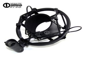 Profesjonalny skraplacz mikrofonowy zacisk Mike Metal Shock Mount Clip Mount Stojak na PC Studio Record Video Pop Filter 5233925