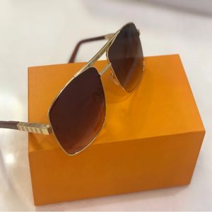 2024 Fashion Classic Z0259E Sunglasses For Men Metal Square Gold Frame UV400 Unisex Vintage Style Attitude Sunglasses Protection Eyewear With Box original