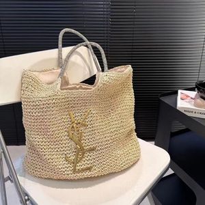 Fashion Handbags Women Straw Bags Nylon shoulder bags Hobos Handbag Designer YLS Messenger Bags Ladies Summer woven bag Vacation bag Large capacity shopping bag