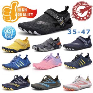 Kvinnor Mens snabba-torra andetag vatten skor strand sneakers strumpor icke-halkande slipare pool casual gai mjuka bekväma atletiska skor rosa blå svart vit