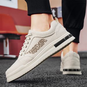 Mode män kvinnor mesh löparskor mjuk komfort svart vit beige mörkgrå lila brungröna gula gula mens tränare sport platt sneakers gai