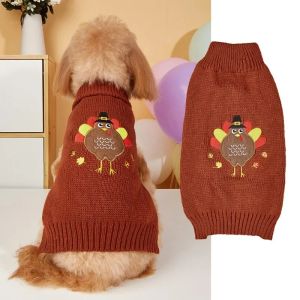 Sweaters Dog Cat Pet Costume Holiday Universal Pumpkin/Thanksgiving Turkey/Halloween/Cat and Dog Clothes/Skull Halloween Pet Sweater