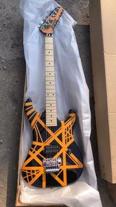 Baswood Body Electric Guitar Yellow Sticka