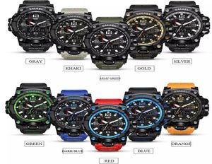 Ny digital dual Display Round Dial Large Water Resistan Wristwatch Schoole Men Sport Smael Watch Drop 2841552