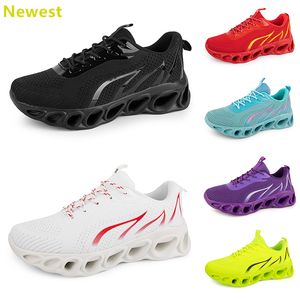 2024 Hot Sale Running Shoes Mens Woman Whites Navys Cream Pinks Black Purple Grey Trainers Sneakers Andningsfärg 49 GAI