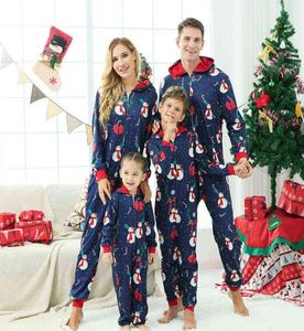 Pigiama natalizio coordinato per la famiglia Set di vestiti per la madre e la figlia Pigiama natalizio Tutina per adulti Bambini Baby Family Look Tuta Pjs 2111048902101