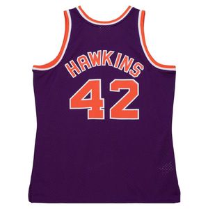 Sömda baskettröjor 42 Hawkins 1969-70 Mesh Hardwoods Classic Retro Jersey Men Women Youth S-6XL
