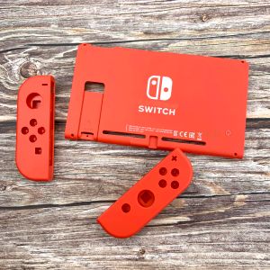 Casos vermelhos para nintend switch console substituição edição limitada habitação capa para nitendo switch back faceplate caso