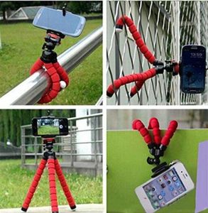Elastyczne ośmiornica statywu uchwyt telefonu komórkowego Universal Stand Bracket dla samochodu telefonu Przenośna kamera Selfie Monopod1793112