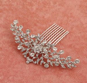 Fashion Bridal Wedding Tiaras Fantastisk strass fin kambridsmycken Tillbehör Crystal Hair Brush LY12D6146835