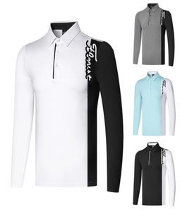 golf clothing long sleeve tshirt men039s outdoor sports ventilation dry and sweat wicking moisture absorption golf wear 2207079936562