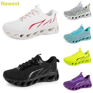2024 Sıcak Satış Koşu Ayakkabıları Erkek Kadın Beyazlar Navy Krem Pembeler Siyah Mor Gri Eğitimler Spor ayakkabılar Nefes Alabilir Renk 18 Gai