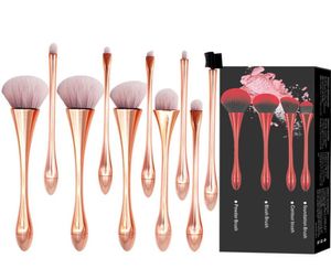 10pcs Makeup Brushes Set Cosmetic Foundation Powder Blush Eye Shadow brush Makeup Tools 3 Colors J15457747173