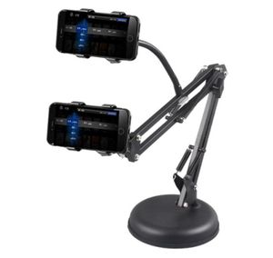 Stativ Desktop Mobiltelefon Tabletthållare Monopod Stand Long Arm Bracket Round Base 360 ​​grader för Live Streaming Shoot Video You9267019