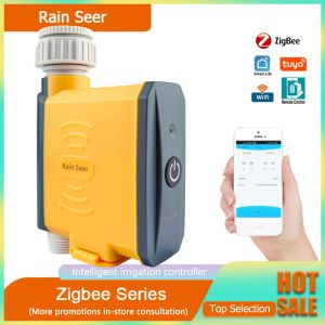 Dekorationer Rain Seer Tuya Zigbee Garden Home Irrigation Watering Timer WiFi Water Timer Mobiltelefon Remote Controller