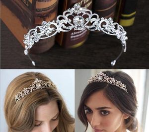 Europäische Brautkronen Haarbänder Hochzeit Tiaras Stirnbänder Kristall Mädchen Geburtstagsfeier Prinzessin Diadem Krone Hochzeit Schleier Haar Acc1962591