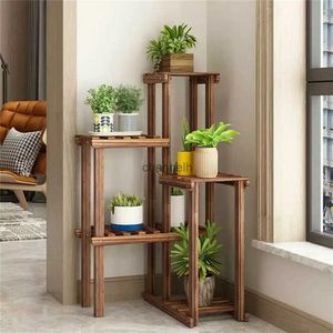 Other Garden Buildings Plant Corner Stand 6 Tier Wood Shelf Indoor Outdoor Garden Patio Displaying Shelves Rack for Flowers Succulents Planter Pots YQ240304