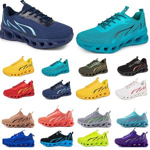 Kvinnor springande män skor skor mode sport lämpliga sneakers fritid snörning färg svart vit blockering antiskid stor storlek gai 812 981 wo