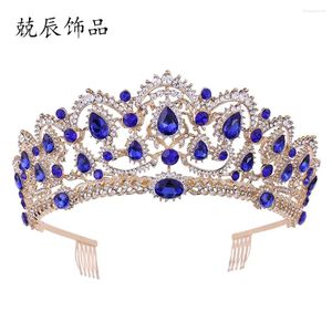 Hair Clips Bridal Crown Tiara Alloy Rhinestone Wedding AccessoriesCrystal Head Jewelry