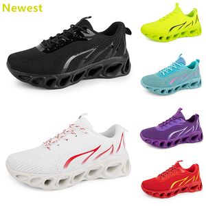 2024 Hot Sale Running Shoes Mens Woman Whites Navys Cream Pinks Black Purple Grey Trainers Sneakers andningsbara färg 52 GAI