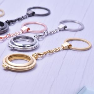 Keychains 10 Pcs Whole Keychain Air Tag Case Metal Protective Shell For Locator Tracker Protector Cover Chain Airtag Holder An271u