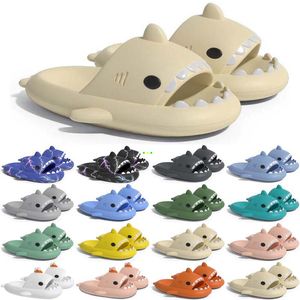 Designer di spedizione gratuita squalo diapositive sandalo GAI cursori pantofola per uomo donna sandali scivolo pantoufle muli uomo donna pantofole scarpe da ginnastica sandali color278