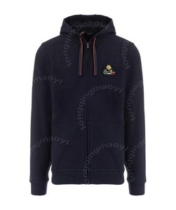 Felpe con cappuccio da uomo Autunno nero manica lunga Loro Piano Giacca cappotto casual con cappuccio