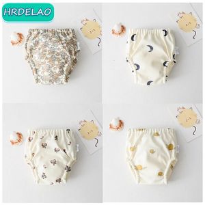 Baby Fruit Stoffwindeln Wiederverwendung Baby Gaze Windeln Wasserdichte Windeln Baumwolle Windeltaschen Baby Studie Hose Puller Hose Warme Hose 240229