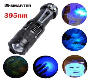 UV Ultra Violet Tactical LED Blacklight Light 395 NM Inspektionslampfackla Lykta vattentät kraftfull2690794