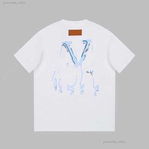 Mężczyźni Women Louiseity Designer T Shirty Printed Mash Man T-shirt bawełniana luksusowa luksusowa marka Viutonity tee krótkie rękawowe trend Hip Hop Streetwear Tshirts 6261
