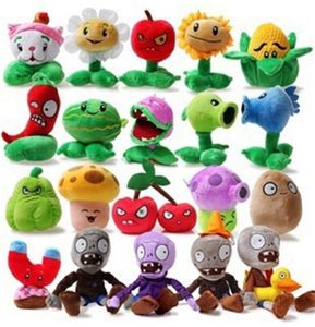 20pcsset rośliny vs zombie nadziewane pluszowe gry modowe pvz soft toys lalka dla dzieci prezenty imprezowe Toy7116238