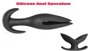 NEU Abnutzung Silikon groß schwarz Einziehbarer Dilatator Analdildo Einlauf Plug Erotikspielzeug Sexprodukte Homosexuell Sexspielzeug für Erwachsene für Frauen8961524