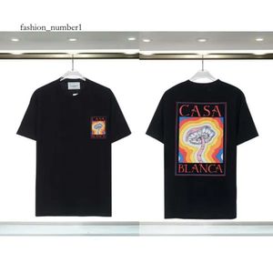 メンズTシャツメンズTブランドデザイナーTEESレインボーマッシュルームレタープリント短袖