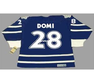 Gravata masculina inteira Domi 1997 Ccm vintage barato retro hóquei jersey1416638