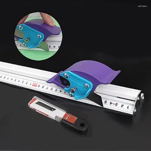 Profesyonel El Takımı Setleri KT Board PVC Manuel Kesme Cetvel Sanat Reklam Konumlandırma Ahşap İşleme Araçları için Alüminyum Alaşım