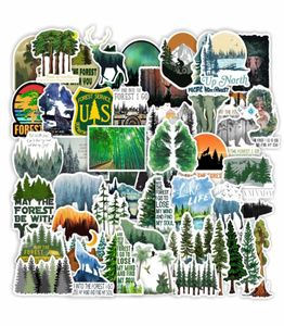 Pack of 50Pcs Whole Outdoor Forest Stickers Waterproof Sticker For Luggage Laptop Skateboard Notebook Water Bottle Car decals 8749867