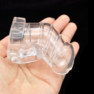 Sex leksaker för män kyskhet bur penis ring dildo transparent kort mjuk gummi strömlinjeformad slingan alternativ sex leksak kuk bur kyskhet enheter