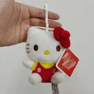 2024 Hot selling cross-border 10cm pendant plush toy Hello cat plush keychain pendant doll gift